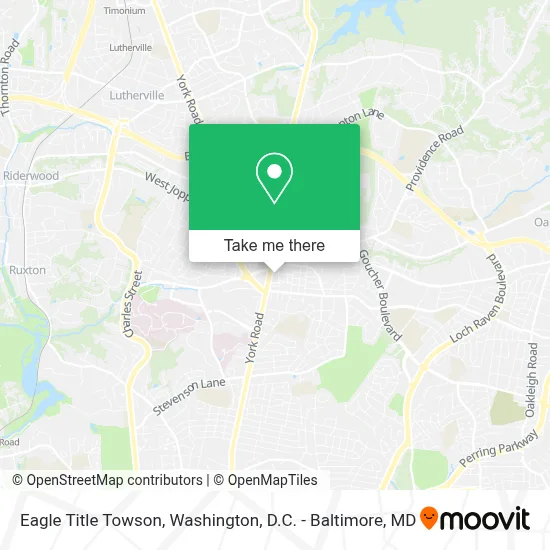 Eagle Title Towson map