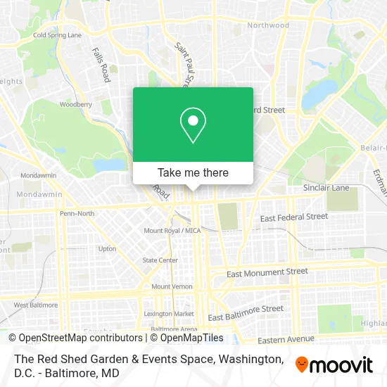 The Red Shed Garden & Events Space map