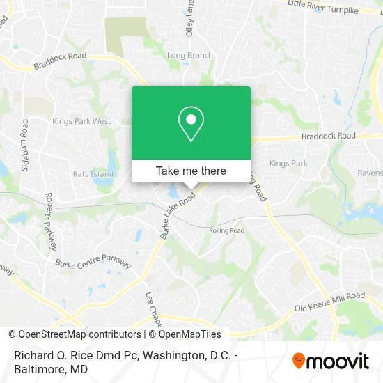Richard O. Rice Dmd Pc map
