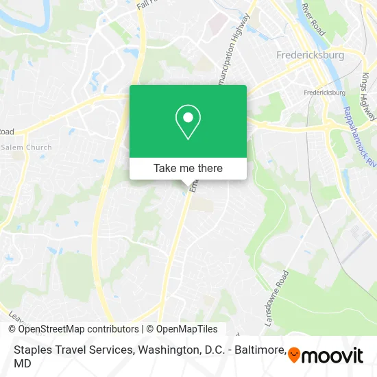 Staples Travel Services map