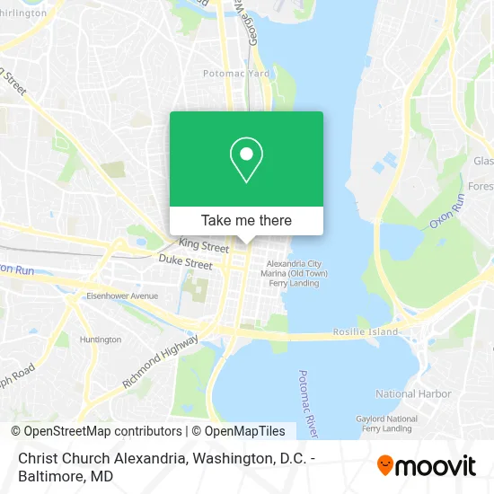 Christ Church Alexandria map