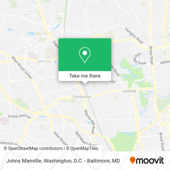 Johns Manville map