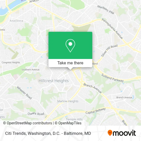 Citi Trends map