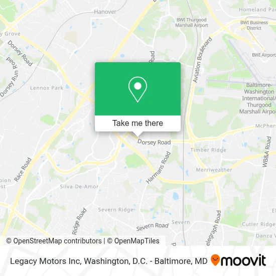 Legacy Motors Inc map