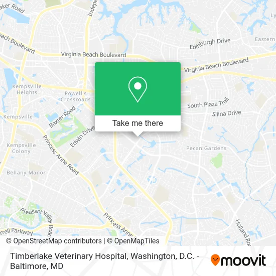 Timberlake Veterinary Hospital map