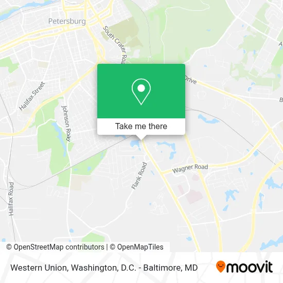 Western Union map