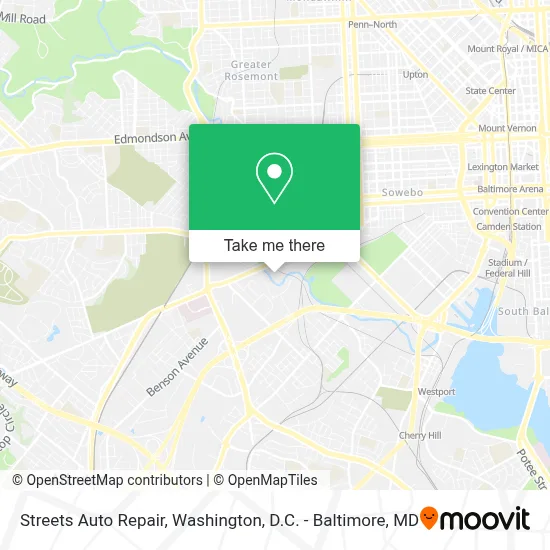 Streets Auto Repair map