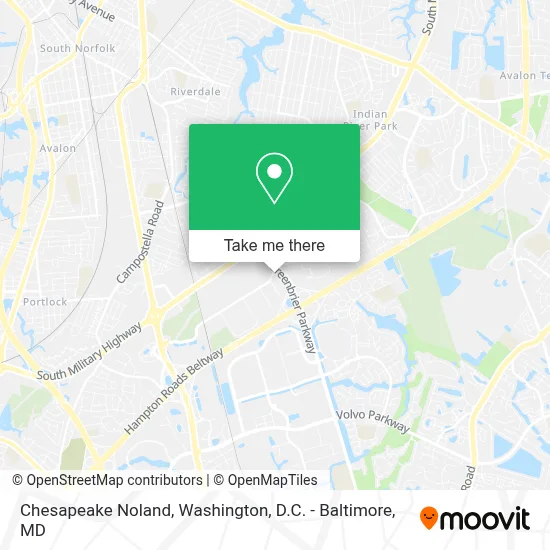 Chesapeake Noland map