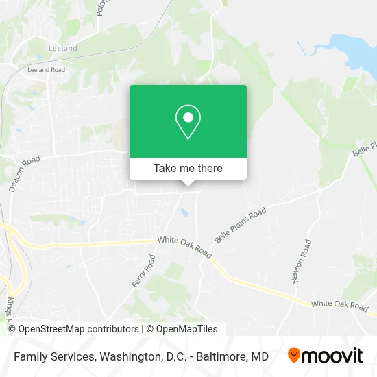 Family Services map