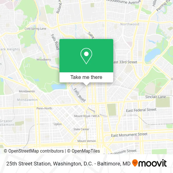 25th Street Station map