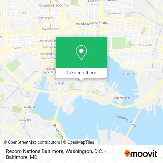 Record Nations Baltimore map