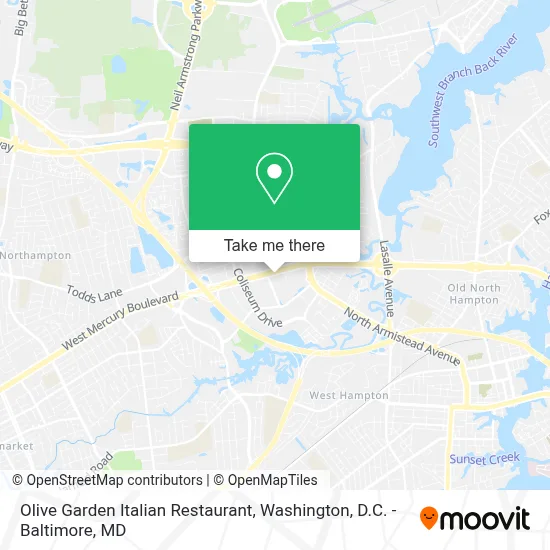 Olive Garden Italian Restaurant map