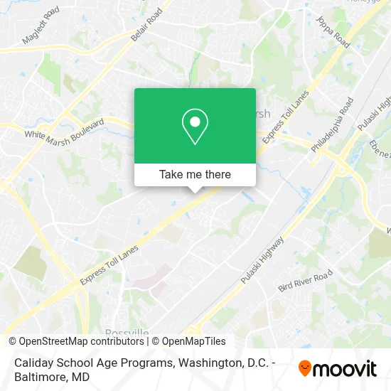 Caliday School Age Programs map