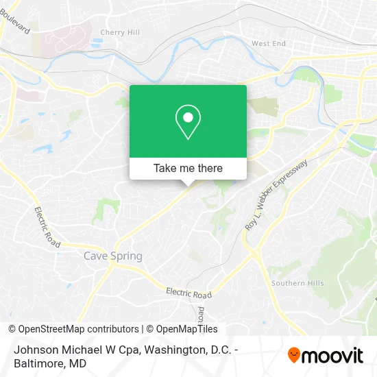 Johnson Michael W Cpa map