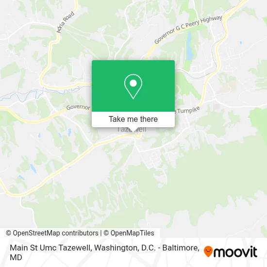 Main St Umc Tazewell map