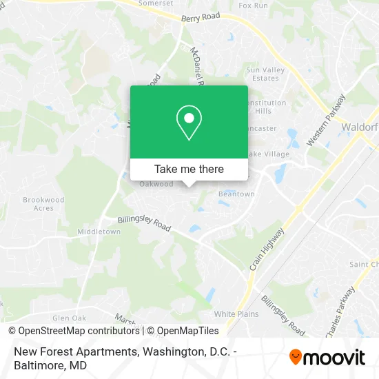 New Forest Apartments map
