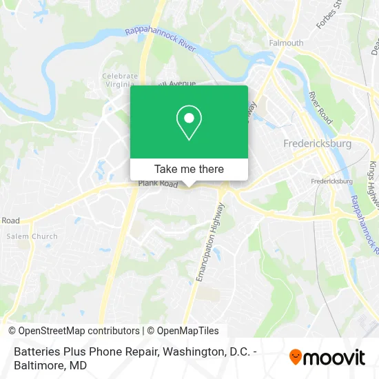 Batteries Plus Phone Repair map