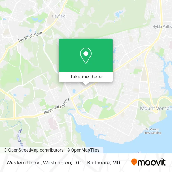 Western Union map