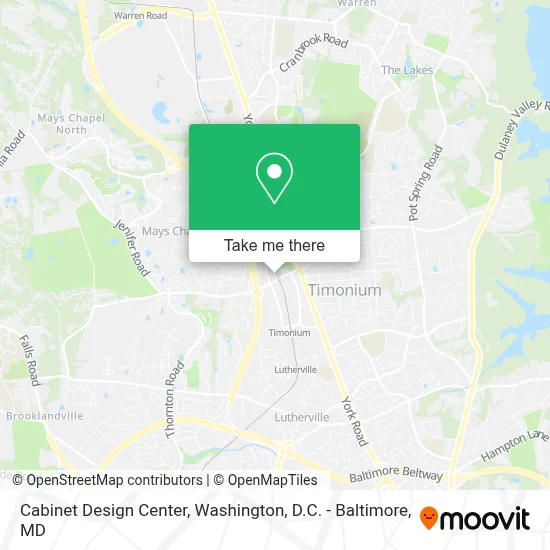 Cabinet Design Center map
