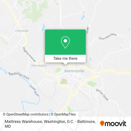 Mattress Warehouse map
