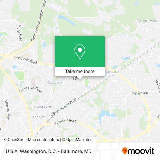U S A map