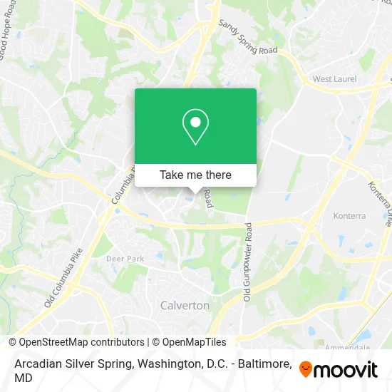 Arcadian Silver Spring map