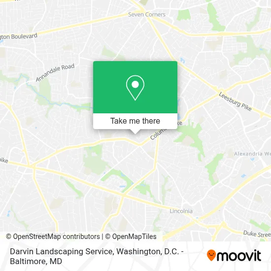 Darvin Landscaping Service map