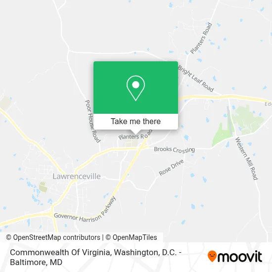 Commonwealth Of Virginia map