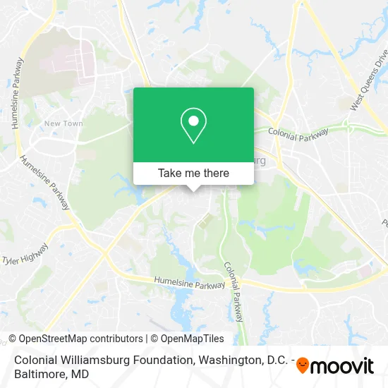 Colonial Williamsburg Foundation map