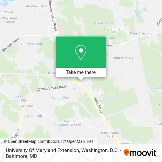 University Of Maryland Extension map