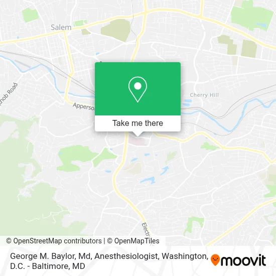 George M. Baylor, Md, Anesthesiologist map