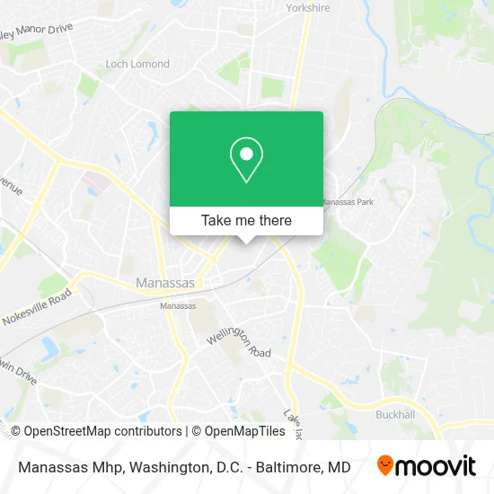 Manassas Mhp map