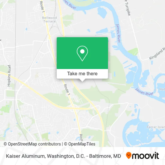 Kaiser Aluminum map
