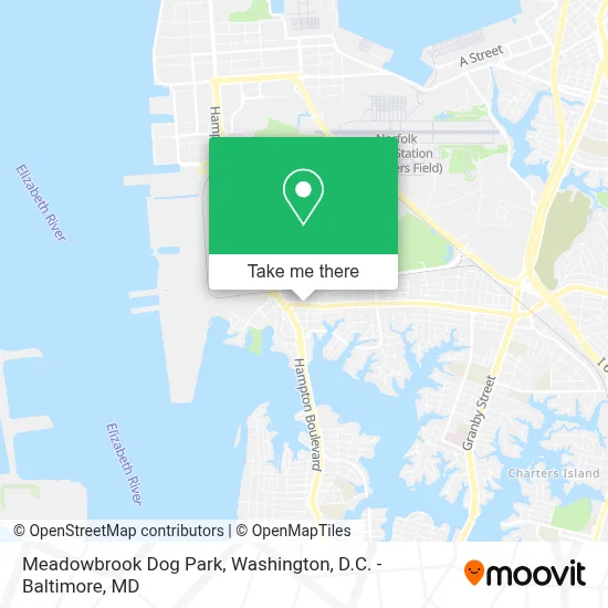 Meadowbrook Dog Park map