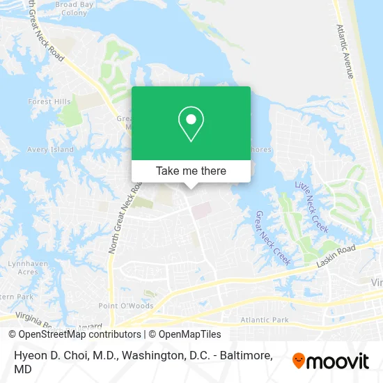Hyeon D. Choi, M.D. map
