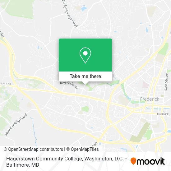 Hagerstown Community College map