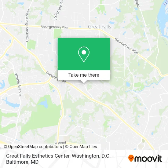 Great Falls Esthetics Center map