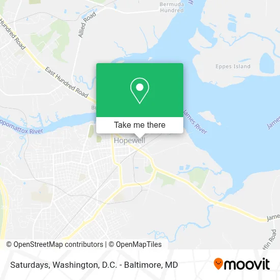 Saturdays map