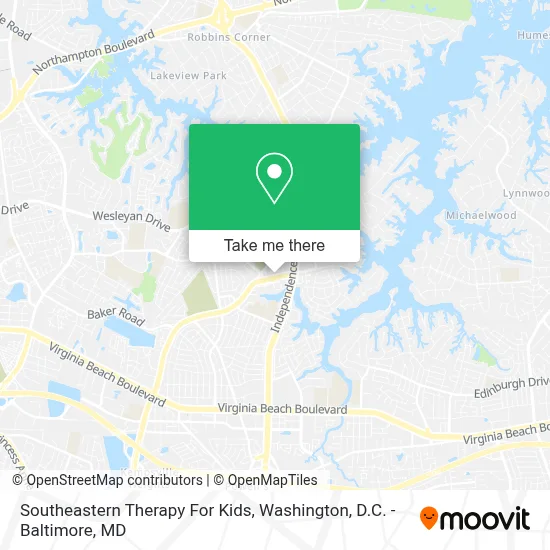 Southeastern Therapy For Kids map