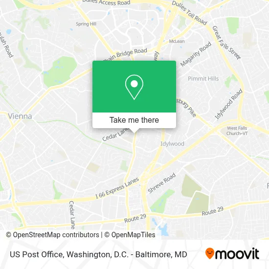 Us Post Office map