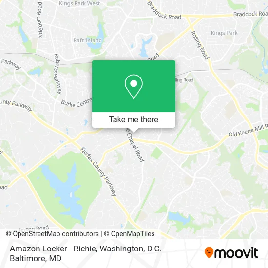 Amazon Locker - Richie map