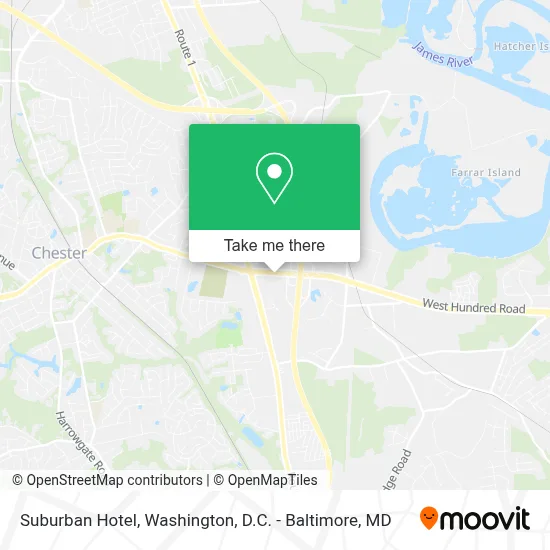 Suburban Hotel map