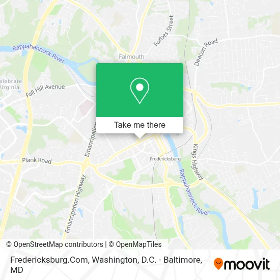 Fredericksburg.Com map