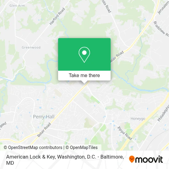 American Lock & Key map