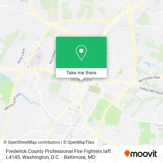 Frederick County Professional Fire Fighters Iaff L4145 map