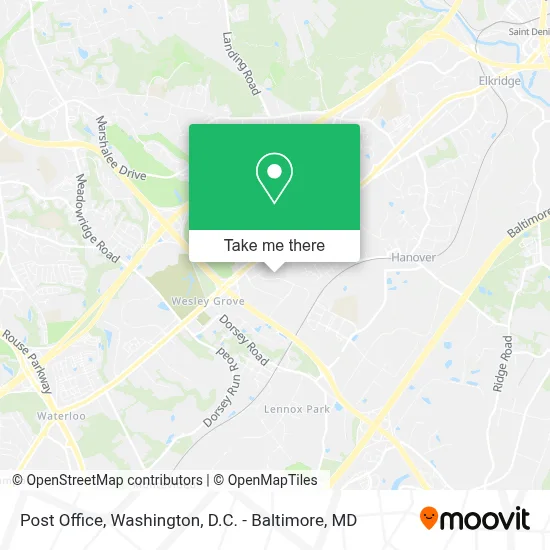 Post Office map