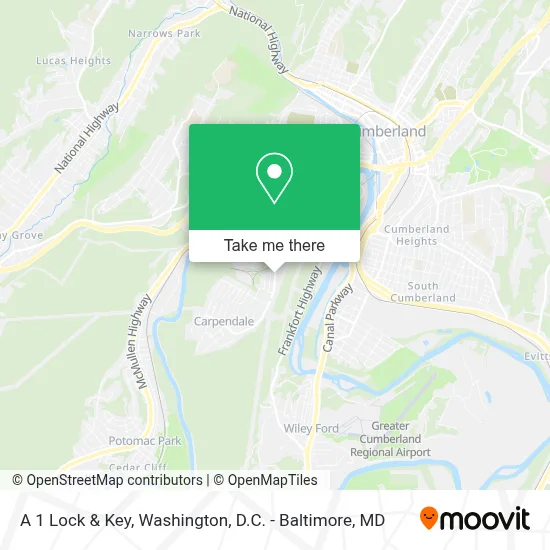 A 1 Lock & Key map