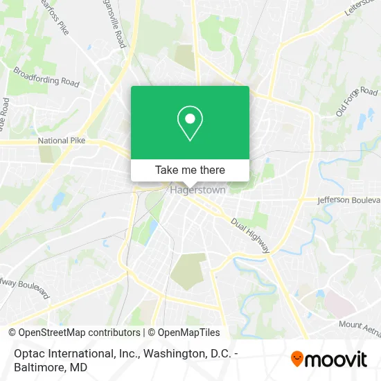 Optac International, Inc. map