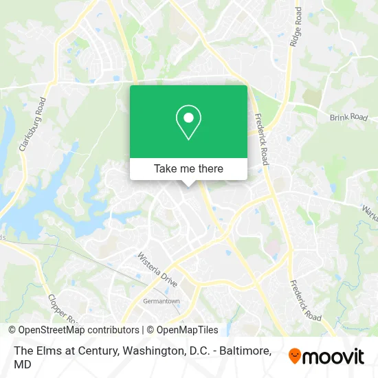 The Elms at Century map