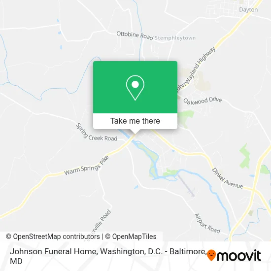 Johnson Funeral Home map